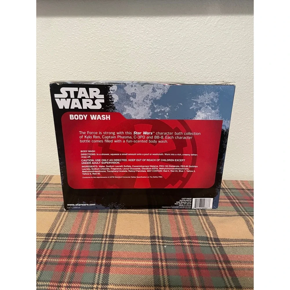 Star Wars Body Wash Set Kids 8.1oz Multicolor New 4pk Character Bottles Scents